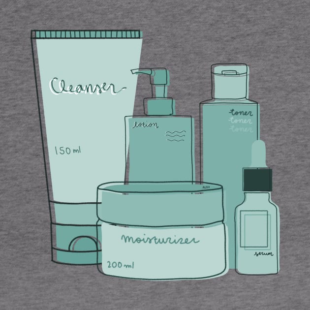 Skincare Essentials (Teal Theme) by aaalou